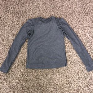 Grey lululemon lab city long sleeve pullover